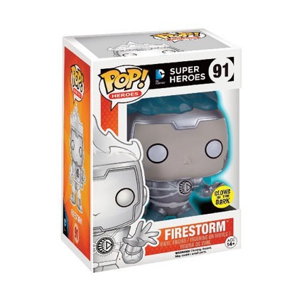 Figur Funko Pop Glow in the Dark DC Comics White Lantern Firestorm Limited Edition Geneva Store Switzerland Figur Funko Pop Glow in the Dark DC Comics White Lantern Firestorm Limited Edition Geneva Store Switzerland