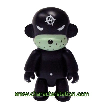 Figurine Qee Kozik Anarchy Monkey Noir par Kozik (Sans boite) Toy2R Boutique Geneve Suisse