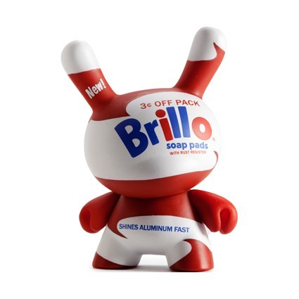 Figurine Kidrobot DunnyBrillo Soap Pads White par Andy Warhol x Kidrobot Boutique Geneve Suisse