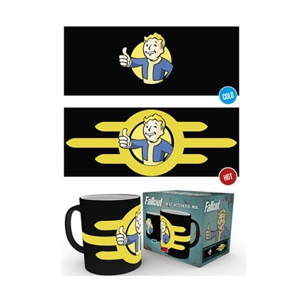 Figur Fallout Vault Boy Heat Change Mug Hole in the Wall Geneva Store Switzerland