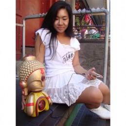 Figur Bic Plastics Asia Buddha Minigod Speakers 37 cm by Marka27 Geneva Store Switzerland