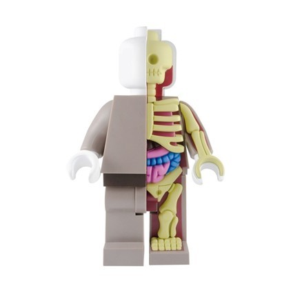 Figur Mighty Jaxx Lego 28 cm Bigger Micro Anatomic Red by Jason Freeny Geneva Store Switzerland