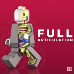 Figur Mighty Jaxx Lego 28 cm Bigger Micro Anatomic Red by Jason Freeny Geneva Store Switzerland