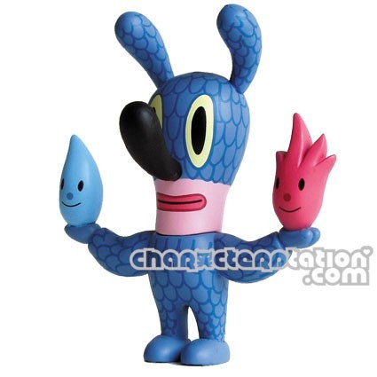 Figurine Fire Water Bunny Aqua par Gary Baseman (Sans boite) Critter Box Boutique Geneve Suisse