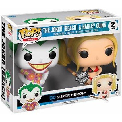 Figur Funko Pop DC Heroes Beach Joker and Harley Quinn Limited Edition Geneva Store Switzerland