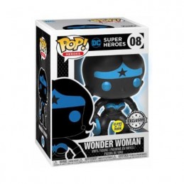 Figurine Funko Pop Phosphorescent DC Justice League Wonder Woman Silhouette Edition Limitée Boutique Geneve Suisse