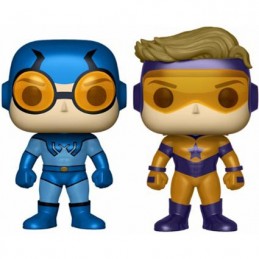 Figur Funko Pop Metallic DC Heroes Blue Beetle and Booster Gold 2 Pack Limited Edition Geneva Store Switzerland