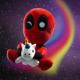 Figur Kidrobot Marvel Deadpool Riding a Unicorn Plush Geneva Store Switzerland