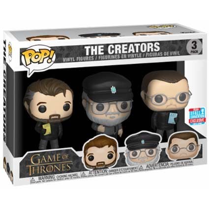 Figur Funko Pop NYCC 2018 Game of Thrones 3-Pack Show Creators Limited Edition Geneva Store Switzerland