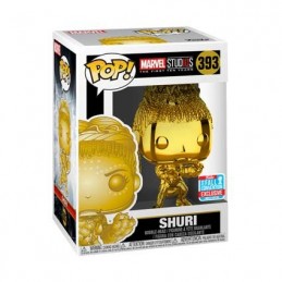 Figurine Pop NYCC 2018 Marvel Studios The First Ten Years Shuri Gold Chrome Edition Limitée Funko Boutique Geneve Suisse