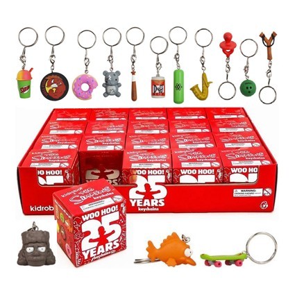 The Simpsons 25th Anniversary Keychain Set – Donut & Uranium (2 Pack) By Kidrobot