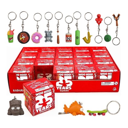 Mystery box New Unopened The Simpsons 25th Anniversary Kidrobot Key Chain 