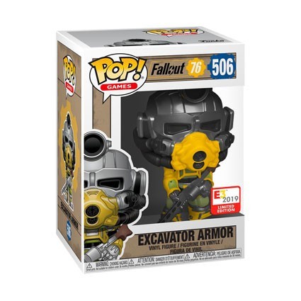 Figur Pop E3 Convention 2019 Fallout Excavator Armor Limited Edition Funko Geneva Store Switzerland