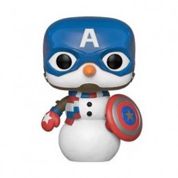 Figuren Funko Pop Marvel Holiday Captain America Snowman (Selten) Genf Shop Schweiz