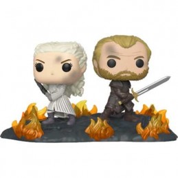 Pop Game of Thrones Daenerys et Jorah Back to Back avec Swords Movie Moments