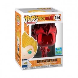 Figuren BESCHÄDIGTE BOX Pop SDCC 2019 Dragon Ball Z Vegeta Red Chrome Limitierte Auflage Funko Genf Shop Schweiz