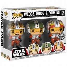 Pop Star Wars Red Squadron Wedge Biggs & Porkins 3-Pack Limitierte Auflage