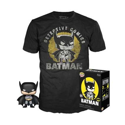 Figur Funko Pop and T-shirt DC Comics Batman Sun Faded Limited Edition Geneva Store Switzerland