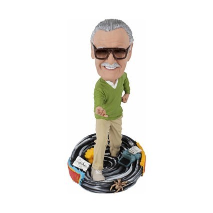 Figur Neca Marvel Stan Lee Bobble Head Cold Resin Geneva Store Switzerland