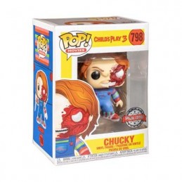 Figur Funko Pop Child's Play Chucky Half Battle Damaged Limited Edition Geneva Store Switzerland