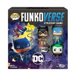French Version Pop Funkoverse DC Comics Board Game 4 Character Base Set