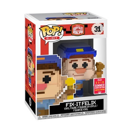 Figurine Funko Pop SDCC 2018 Disney Wreck it Ralph Fix It Felix 8-Bit Edition Limitée Boutique Geneve Suisse