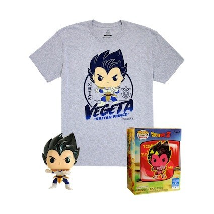 Figurine Funko Pop Metallique et T-shirt Dragon Ball Z Vegeta Edition Limitée Boutique Geneve Suisse