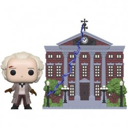 Pop Back To The Future Dr. Emmett Brown with Clock Tower