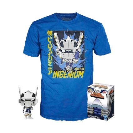 Figurine Funko Pop et T-shirt My Hero Academia Tenya Iida avec Helmet Edition Limitée Boutique Geneve Suisse