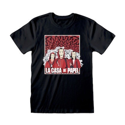 Figuren GedaLabels T-Shirt Haus des Geldes Group Shot Limitierte Auflage Genf Shop Schweiz Figuren GedaLabels T-Shirt Haus des Geldes Group Shot Limitierte Auflage Genf Shop Schweiz