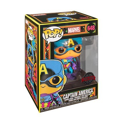 Figur Funko Pop Marvel Blacklight Captain America Limited Edition Geneva Store Switzerland