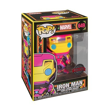 Figur Funko Pop Marvel Blacklight Iron Man Limited Edition Geneva Store Switzerland