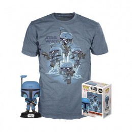 Figuren Funko Pop und T-shirt Star Wars The Mandalorian Death Watch No Stripe Limitierte Auflage Genf Shop Schweiz