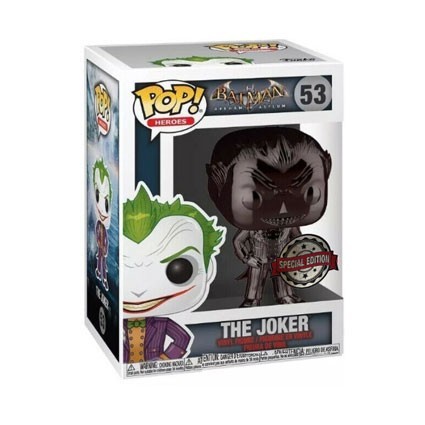Figurine Funko Pop DC Comics The Joker Chrome Noir Edition Limitée Boutique Geneve Suisse