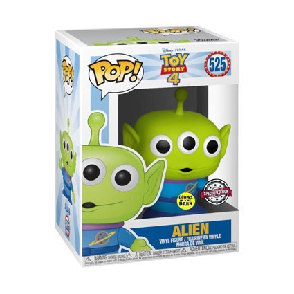 Figurine Funko Pop Phosphorescent Disney Toy Story 4 Alien Edition Limitée Boutique Geneve Suisse