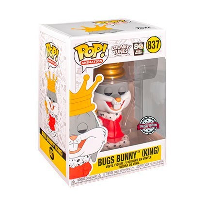 Figurine Funko Pop Metallique 80th Anniversary Looney Tunes King Bugs Bunny Edition Limitée Boutique Geneve Suisse