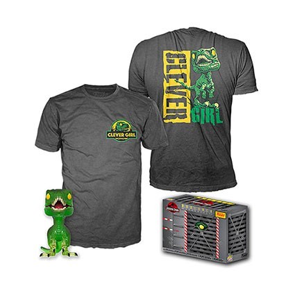 Figurine Funko Pop et T-Shirt Jurassic Park Clever Raptor Edition Limitée Boutique Geneve Suisse