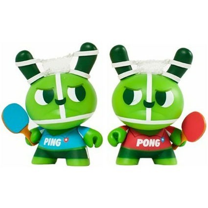 Figurine Kidrobot Dunny 2012 Ping et Pong par Mauro Gatti Boutique Geneve Suisse