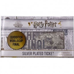Figur FaNaTtiK Harry Potter Replica Quidditch World Cup Ticket Silver Plated Limited Edition Geneva Store Switzerland