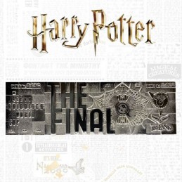 Figuren FaNaTtiK Harry Potter Replik Quidditch World Cup Ticket Versilbert Limited Auflage Genf Shop Schweiz