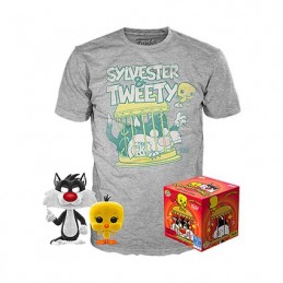 Pop Beflockt und T-shirt Looney Tunes Sylvester und Tweety Limitierte Auflage