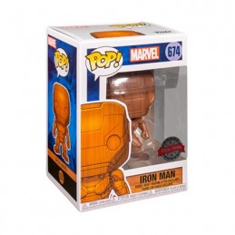Pop Marvel Iron Man Wood Deco Edition Limitée