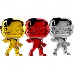 Figuren Funko Pop SDCC 2018 Chrome Justice League The Flash Rot Gold Silber 3-Pack Limitierte Auflage Genf Shop Schweiz