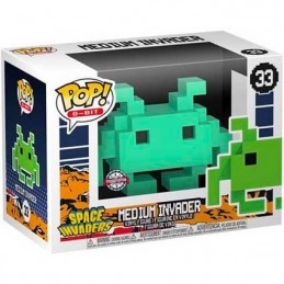 Pop Space Invaders Medium Invader Teal 8-Bit Edition Limitée