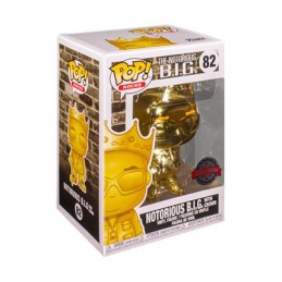 Figurine Pop Notorious BIG Biggie Gold Chrome Edition Limitée Funko Boutique Geneve Suisse