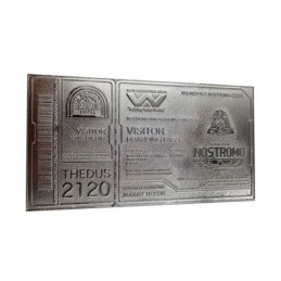 Figur FaNaTtiK Alien Replica Nostromo Ticket (Silver Plated) Limited Edition Geneva Store Switzerland