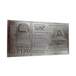 Alien Réplique Nostromo Ticket (Plaqué Argent) Edition Limitée