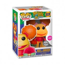 Pop Flocked Fraggle Rock Red with Doozer Limited Edition