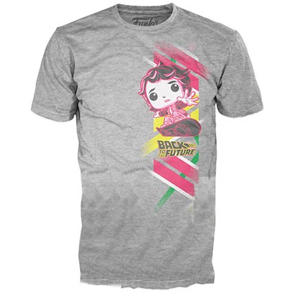 Toys Funko T-Shirt Back to the Future Marty with Hoverboard Limited