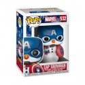 Figurine Funko Pop Marvel Holiday Captain America Snowman (Rare) Boutique Geneve Suisse